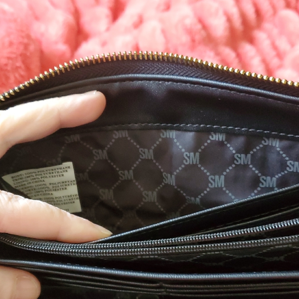 Steve Madden Snake Print Zip Around Wristlet Wallet - Picture 8 of 9